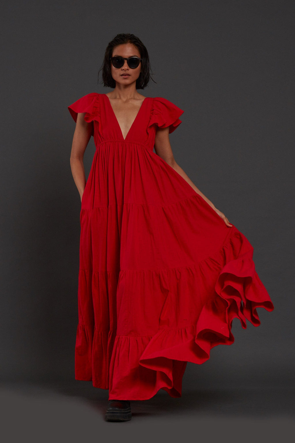 Monette Dress - Red