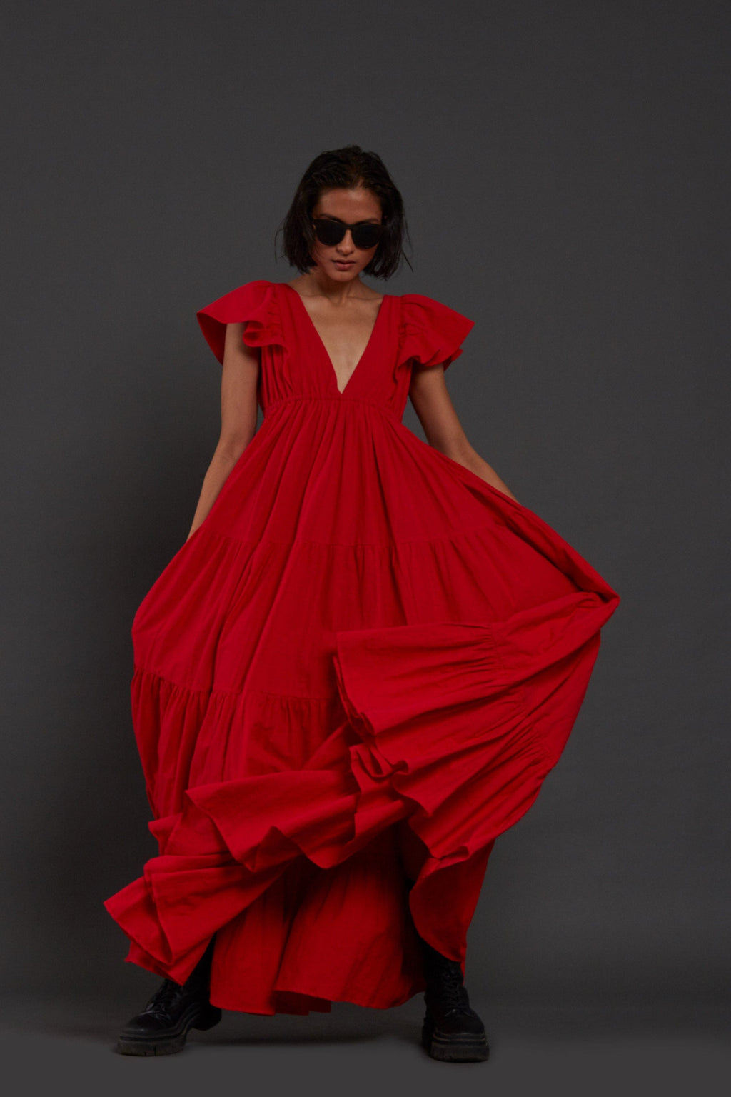 Monette Dress - Red