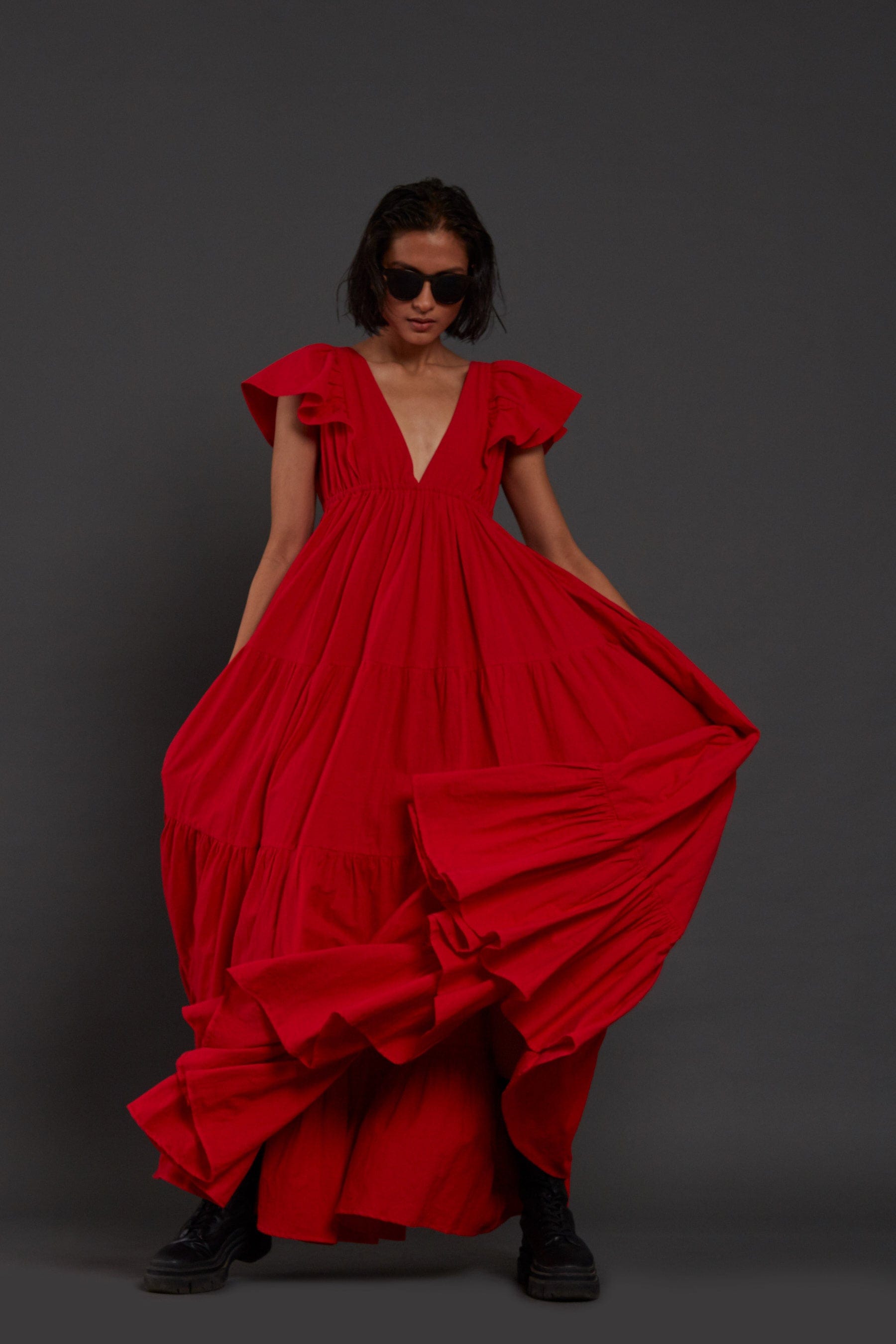 Monette Dress - Red