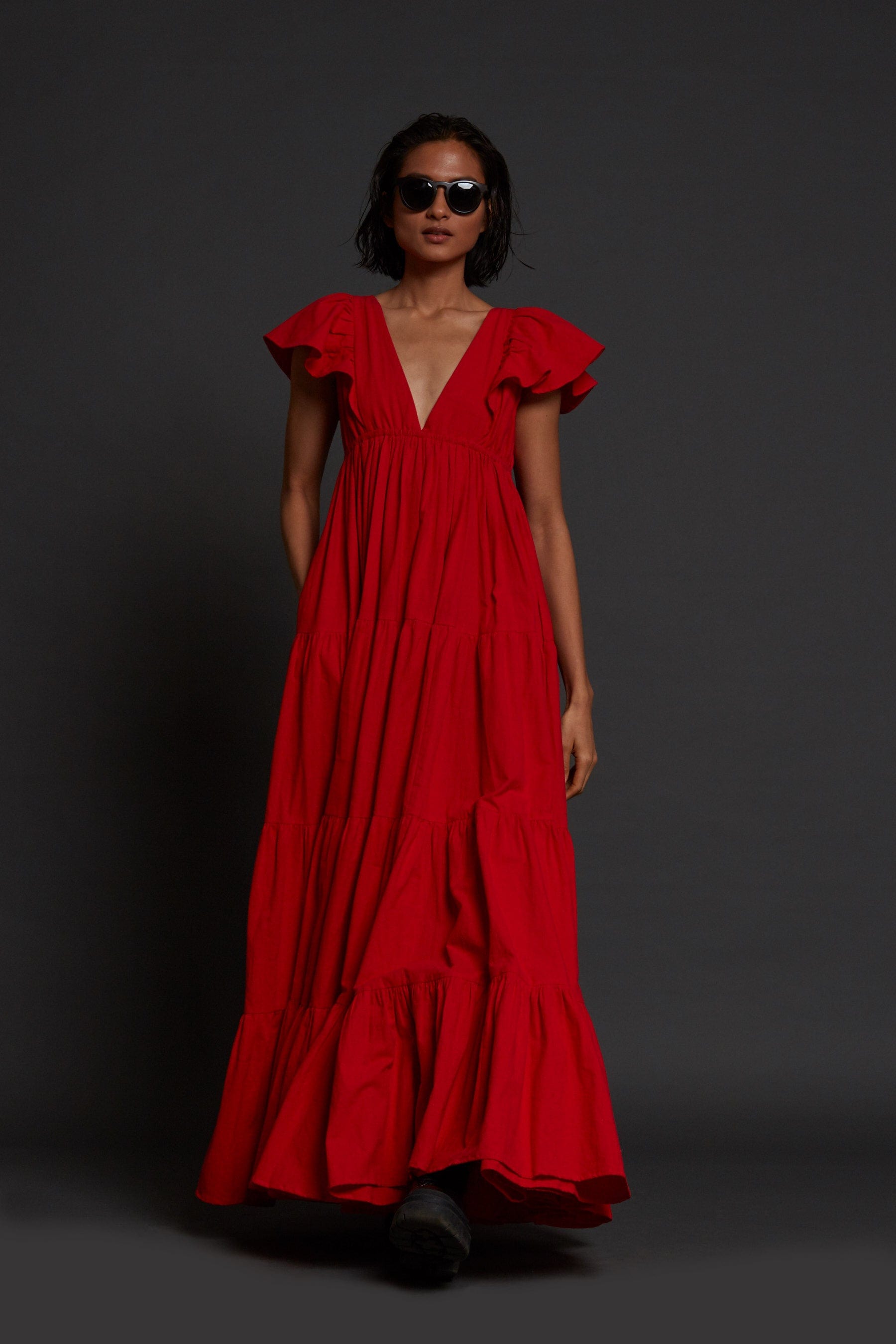 Monette Dress - Red
