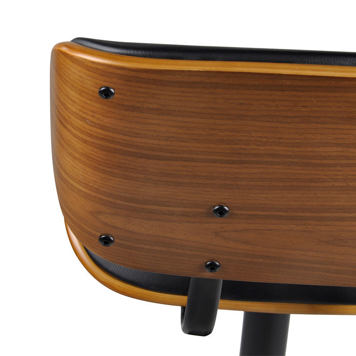 Melchior - Chaise De Bar Réglable En Cuir Synthétique Noir