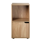 Mesitas De Noche 2 Cajas Decoración Madera 1 Puerta - Juego De 2