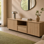 Joy - Mueble de TV de 2 puertas - Madera - Madera clara