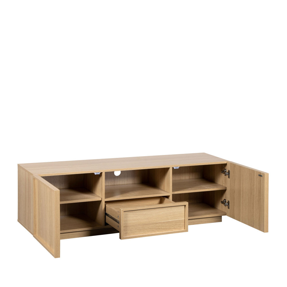 Joy - Mueble de TV de 2 puertas - Madera - Madera clara