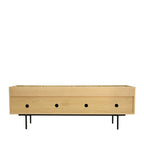 Lines - Meuble TV 4 Portes - Bois - Bois clair