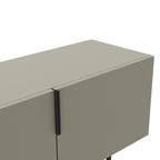 Vintara - Mueble de TV de 4 puertas - Madera y metal - Verde almendra