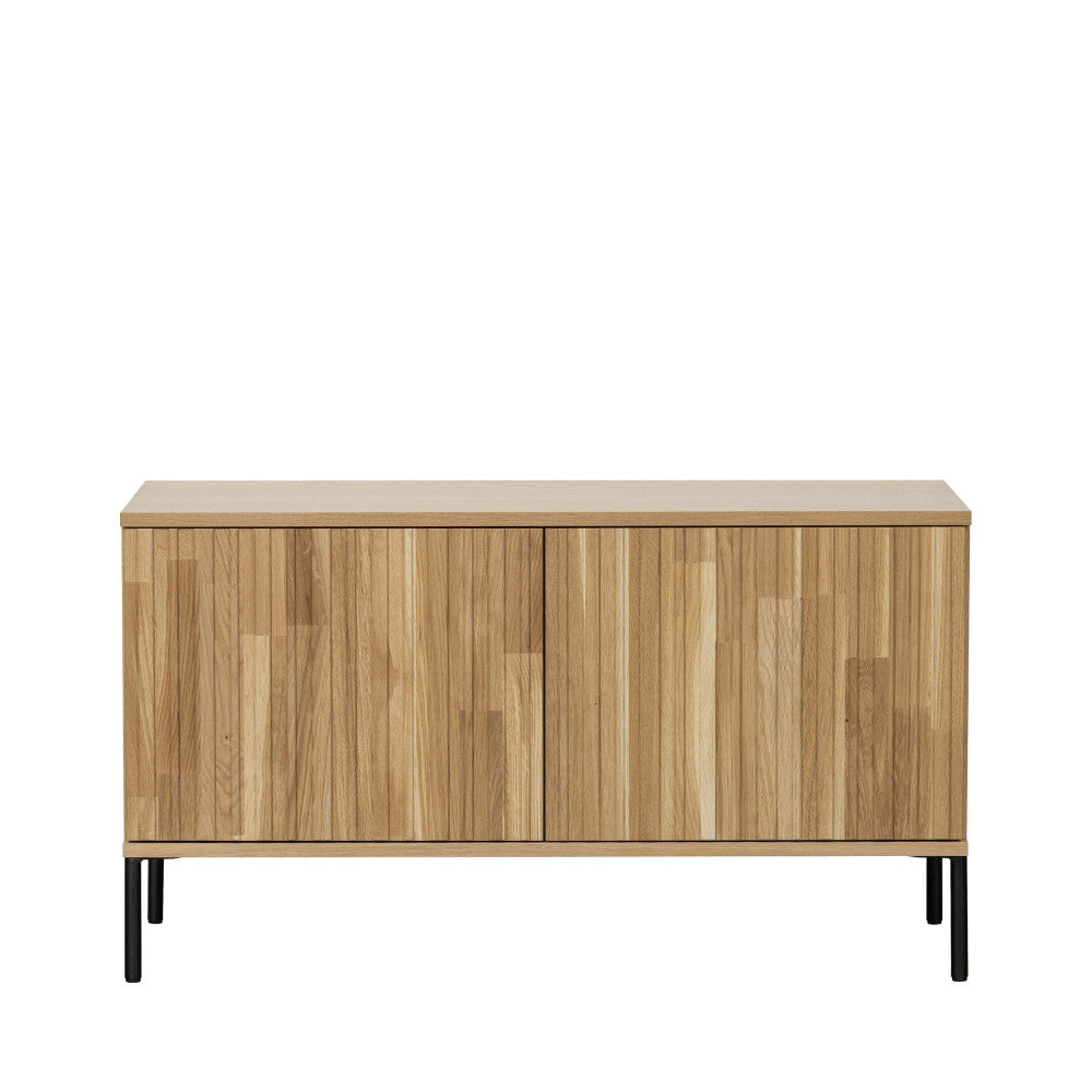 New gravure - Meuble TV 2 Portes - Bois - Bois clair