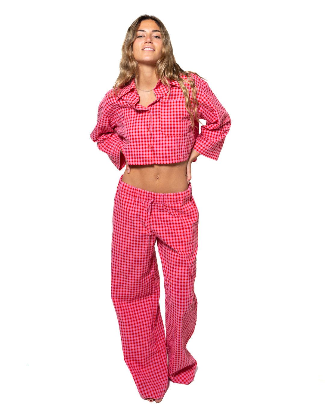 Pantalon Vichy - Red Pepper