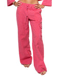 Pantalon Vichy - Red Pepper