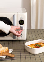 Retro Microwave - 900W Digital Grill Microwave - Off-White