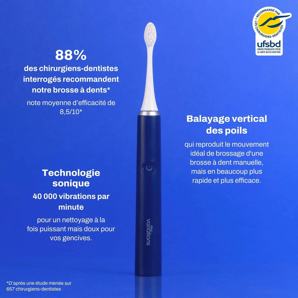 Brosse Midnight + Étui + Support