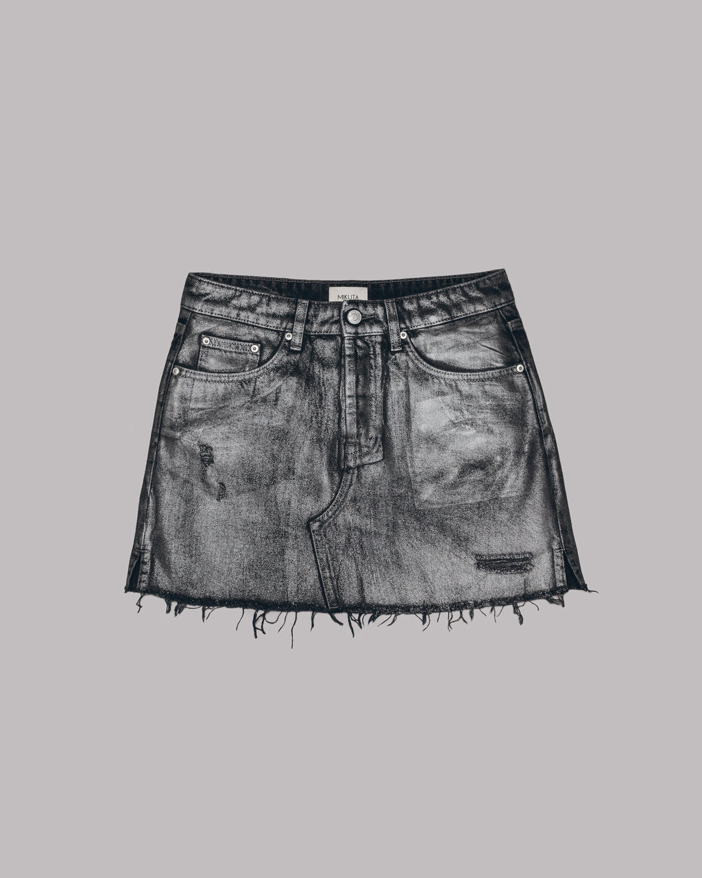 Jupe En Jean Scintillant Noir