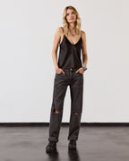 The Black Slip Top