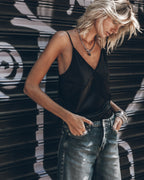 The Black Slip Top