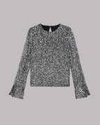 Blusa de lentejuelas oscuras - Foto del producto