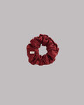 MIKUTA red crinkle scrunchie - romantic Valentine's hair accessory