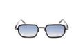 Luxury Eyewear – Okulary przeciwsłoneczne - John Dalia, czarne okulary przeciwsłoneczne z niebieskimi cieniowanymi soczewkami, widok z przodu