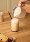 Milk Frother Studio Pro - Dishwasher-Safe Milk Frother & Milk Heater - Sand