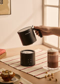 Milk Frother Studio Pro - Dishwasher-Safe Milk Frother & Heater - Black