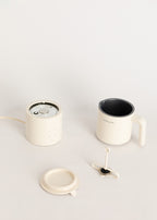 Milk Frother Studio Pro - Espumador y calentador de leche apto para lavavajillas - Blanco roto