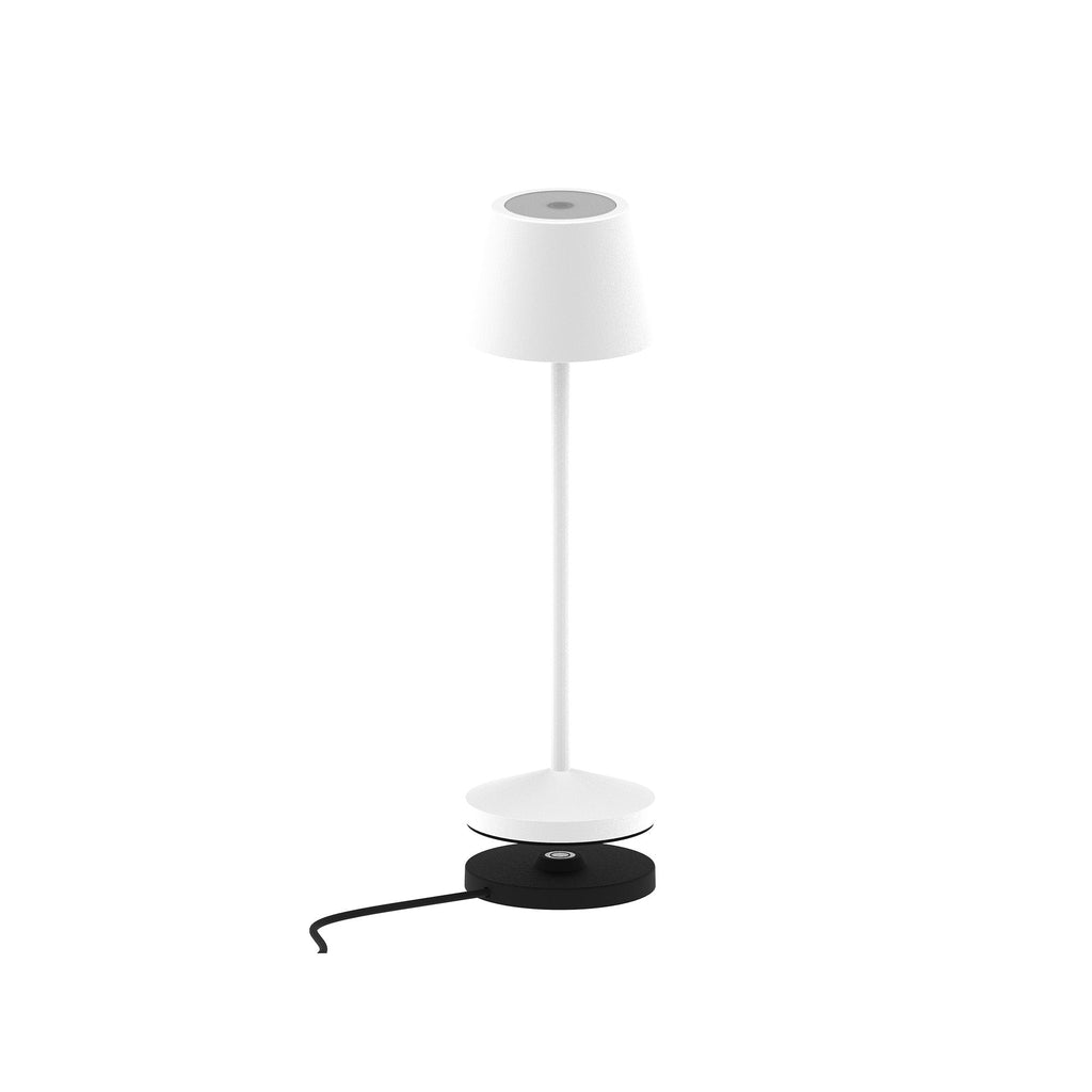 Emily - Lámpara de mesa inalámbrica - Acero - Blanco