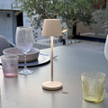 Emily Sand - Lampe De Table Sans Fil - Acier - Beige