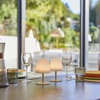 Twins - Lampe De Table Sans Fil - Acier - Crème