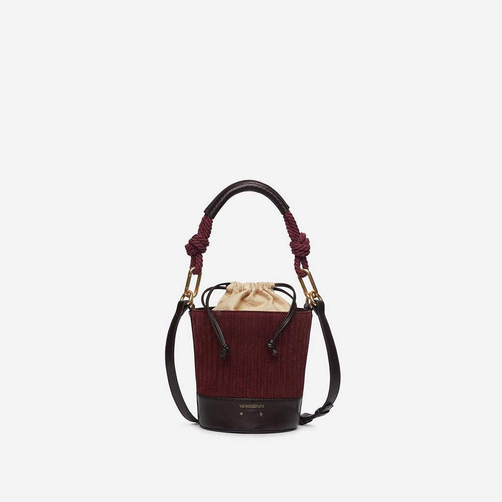 Vanessa Bruno - Holly Mini Bucket Bag - Burgundy