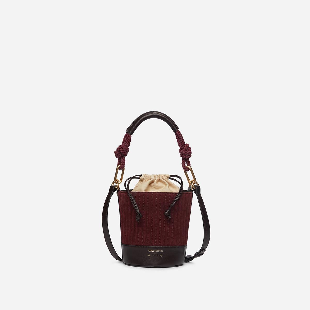 Vanessa Bruno - Holly Mini Bucket Bag - Burgundy