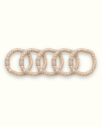 Lot De 5 Chouchous - 100% Pure Soie - Champagne - Le Mini