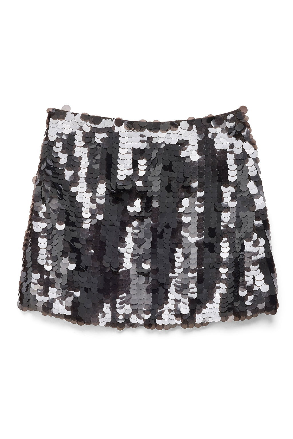 Jupe Courte À Sequins Marron
