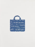 Mini Amour Jacquard Denim Cabas