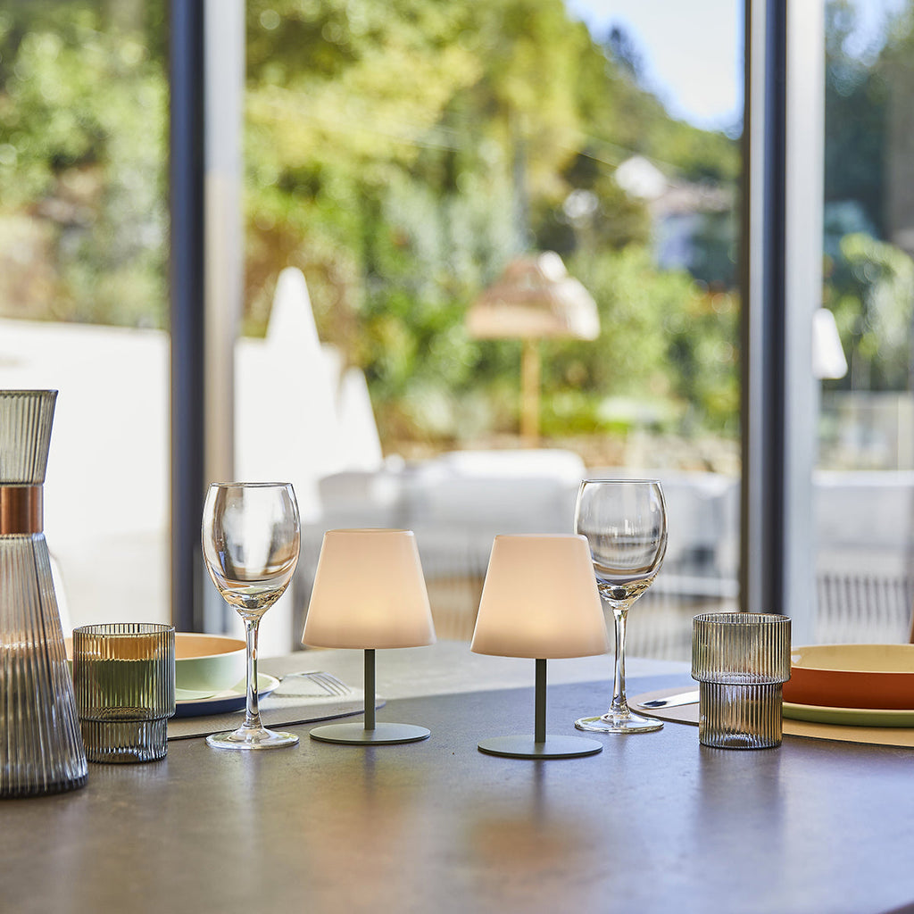 Twins - Wireless Table Lamp - Steel - Green