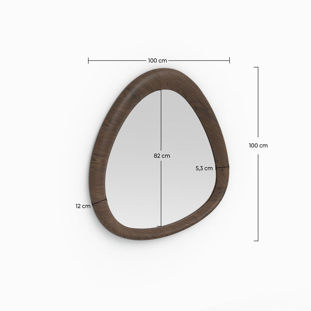 Yoko - Organic Walnut Veneer Mirror