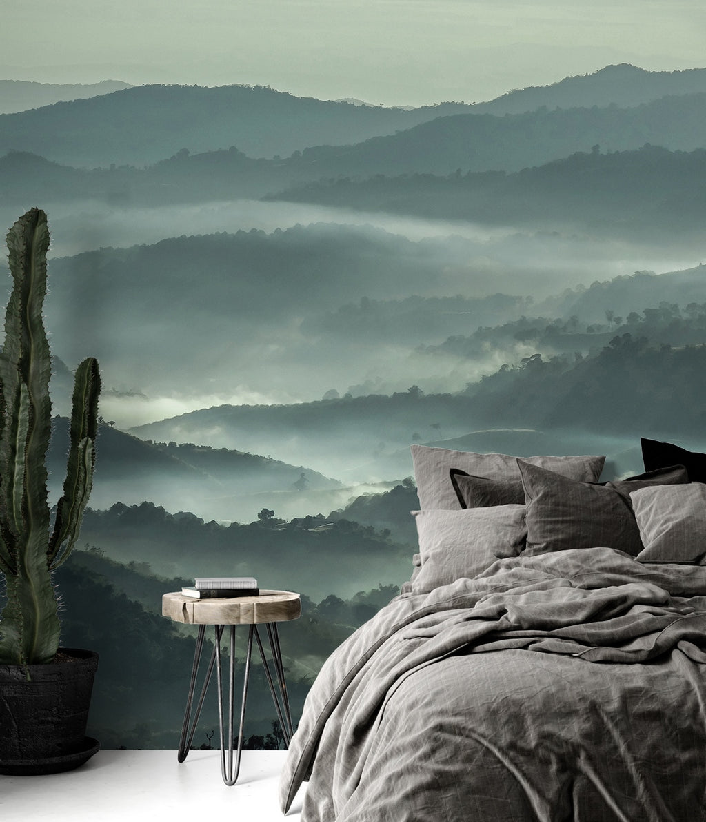 Fototapeta Misty Line — Mossy Green