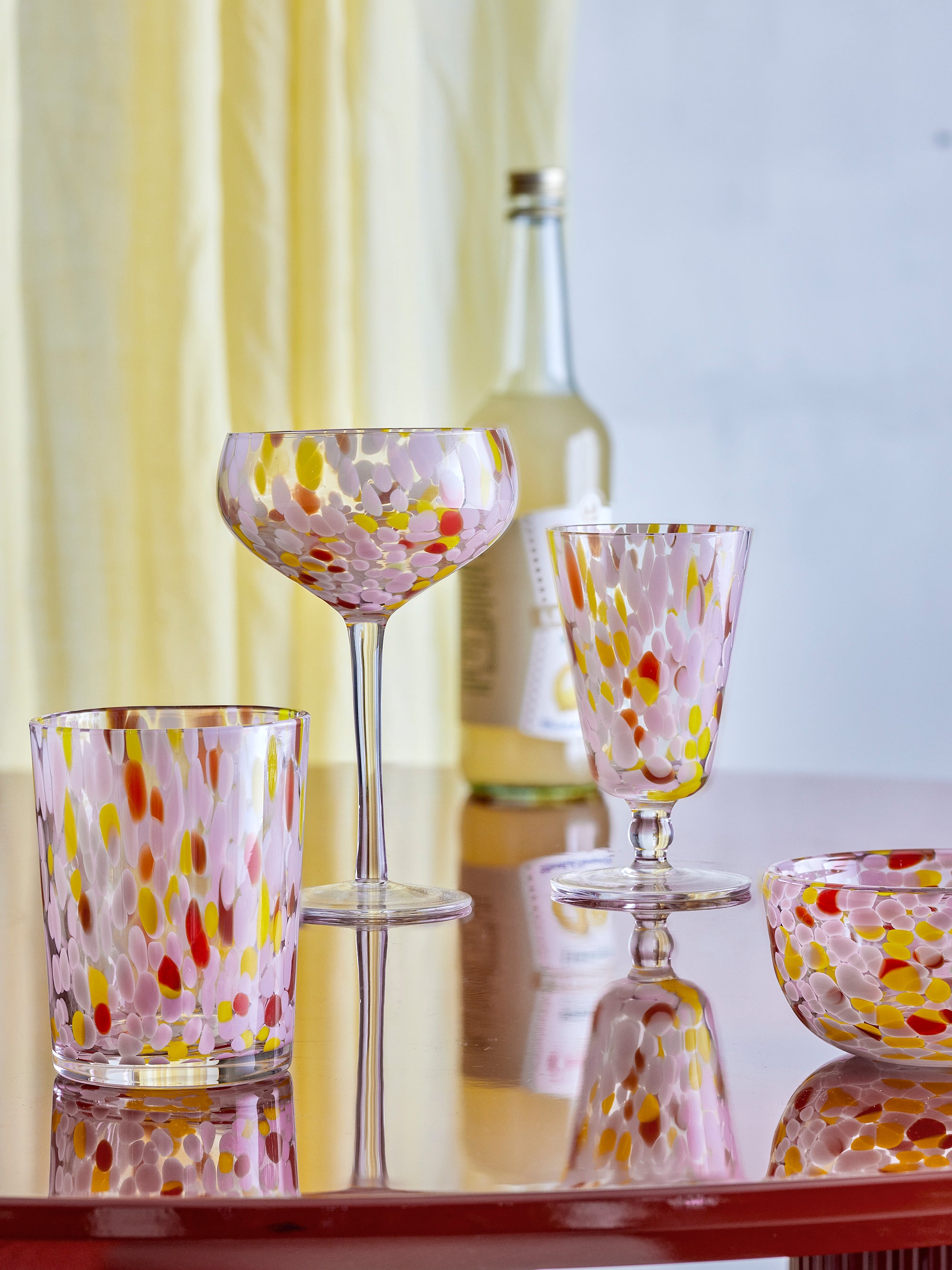 Lilya - Bol - Rosa Empolvado - Vidrio