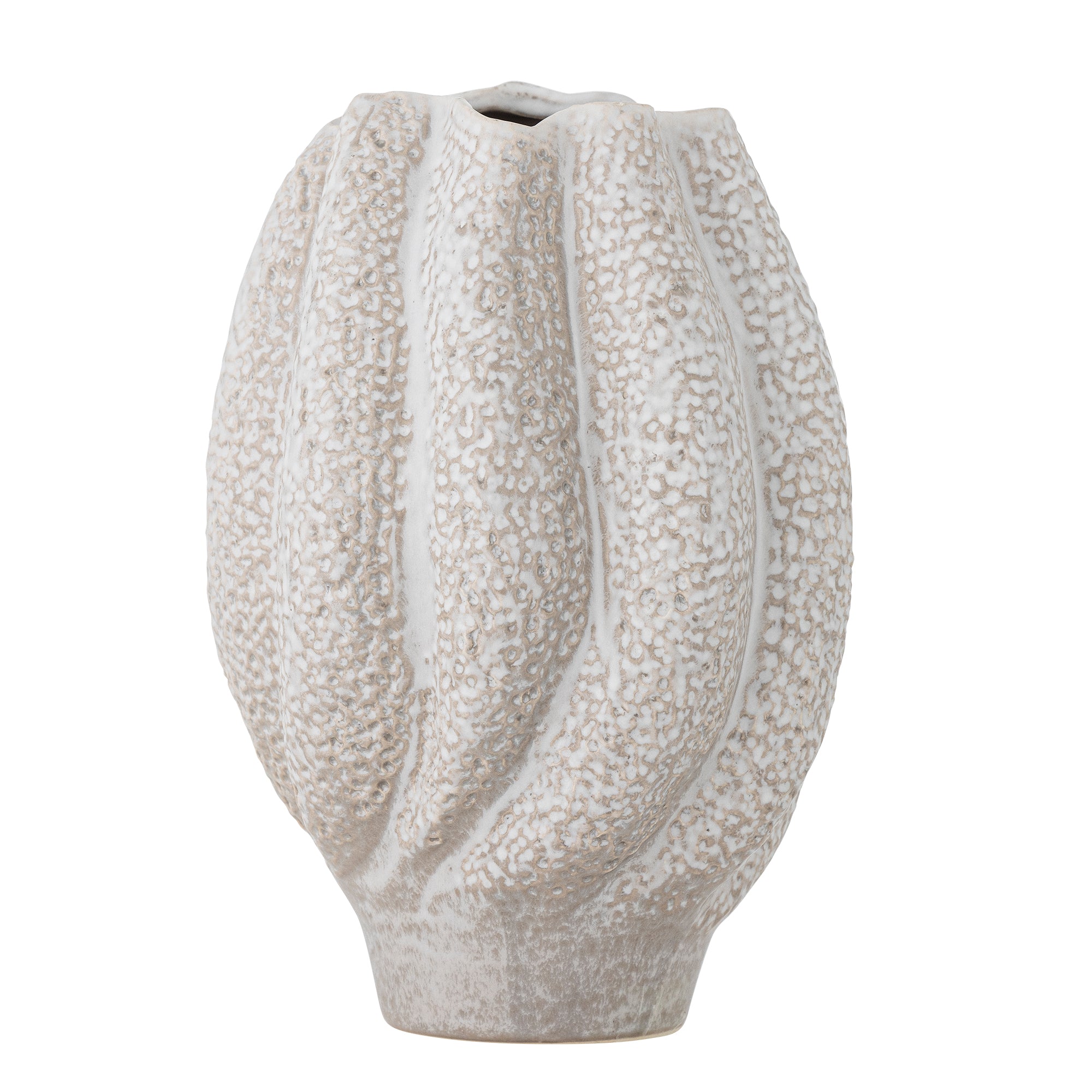 Cove - Lot de 2 Vases - Blanc - Grès