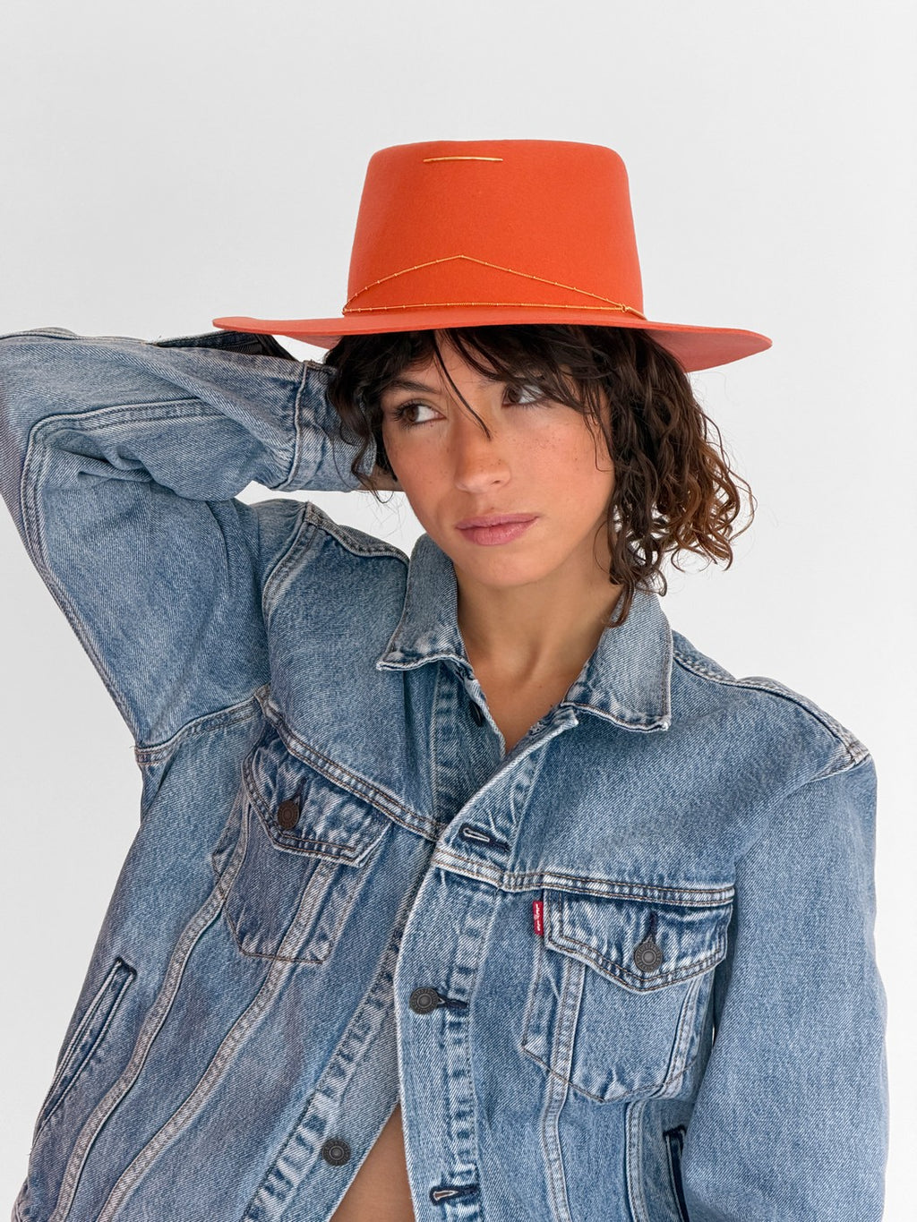 Chapeau Feutre Moana - Corail