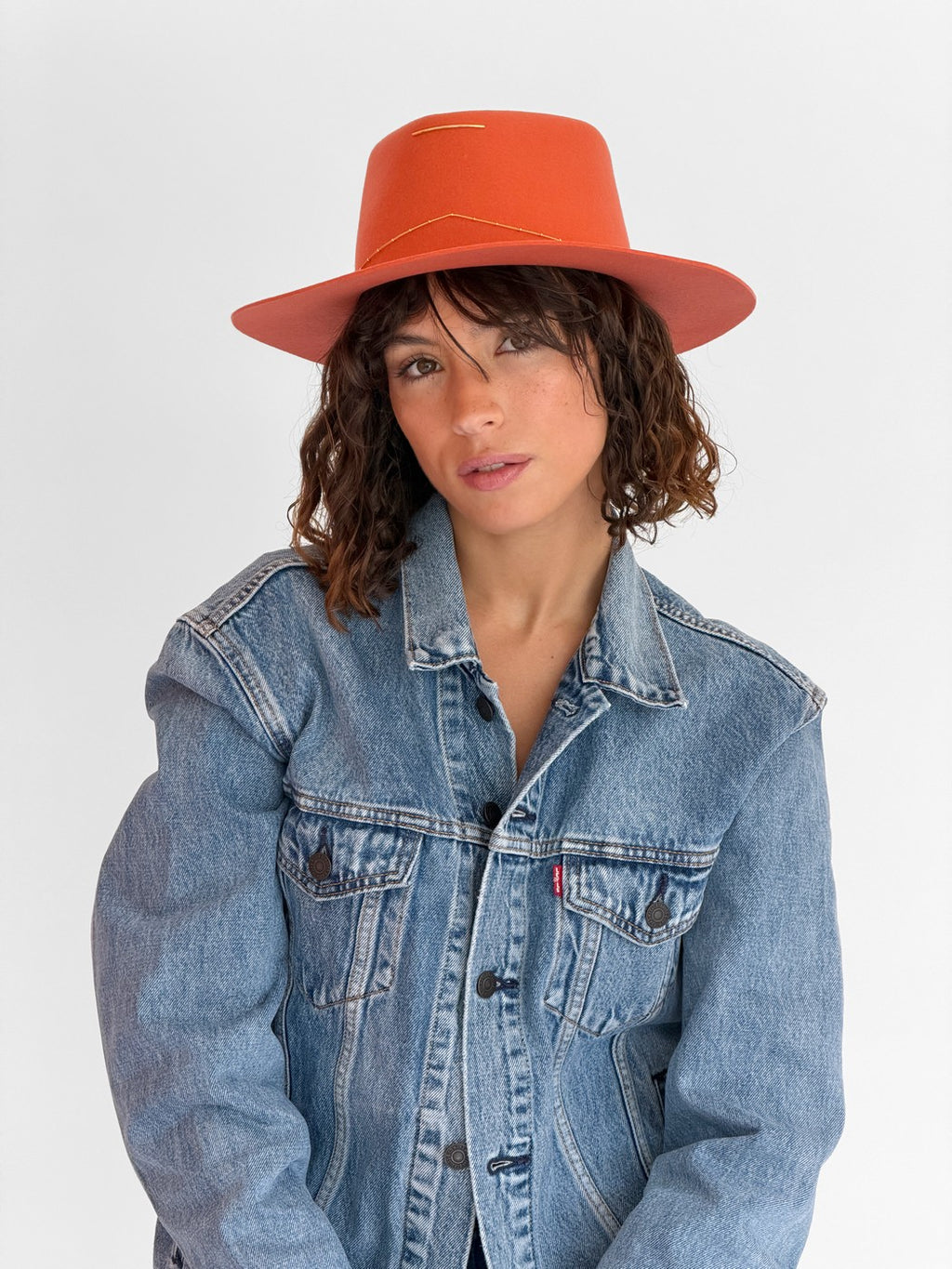 Chapeau Feutre Moana - Corail