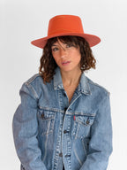 Chapeau Feutre Moana - Corail