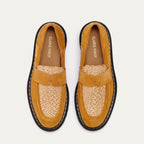 Mia Pecan and Raffia Leather Loafer
