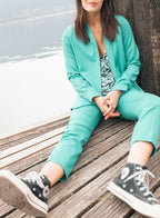 Modetrotter - Chaqueta Lou Thorens Verde - Esmeralda
