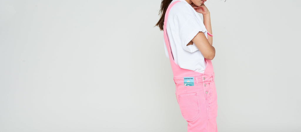 Modetrotter - Romane Tuni Dungarees - Fluorescent Pink