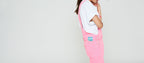Modetrotter - Romane Tuni Dungarees - Fluorescent Pink
