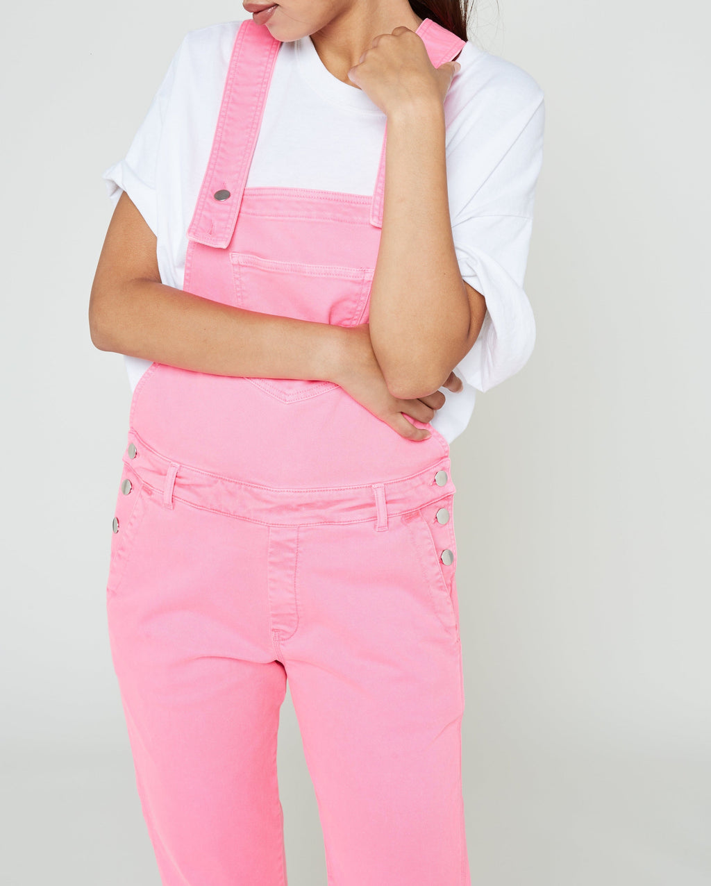 Modetrotter - Romane Tuni Dungarees - Fluorescent Pink