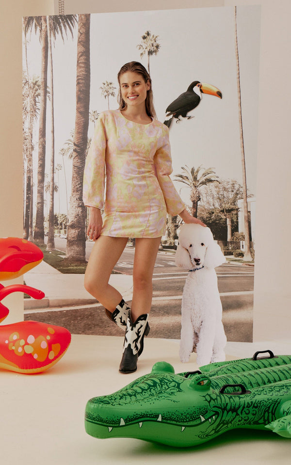 Modetrotter - Vestido Hailey Natoma Amarillo