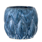 Posey - Lot de 4 Cache-Pots - Bleu - Grès