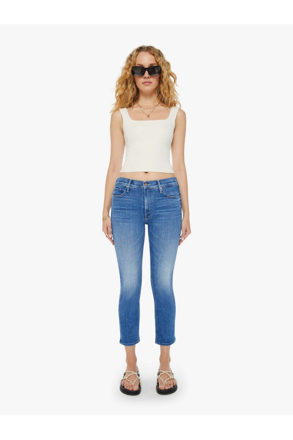 The Mid Rise Dazzler Crop