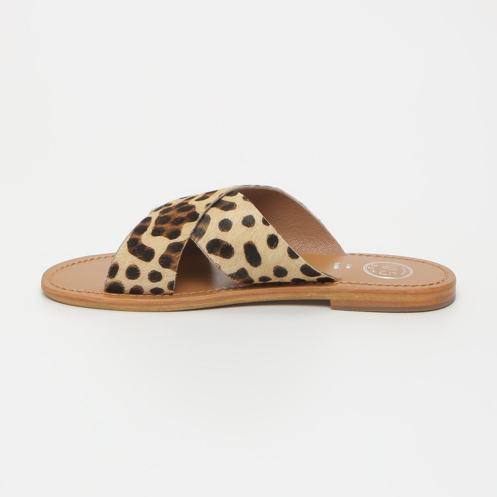 White Sun - Mules Lanruen - Cuero de poni leopardo - Leopardo