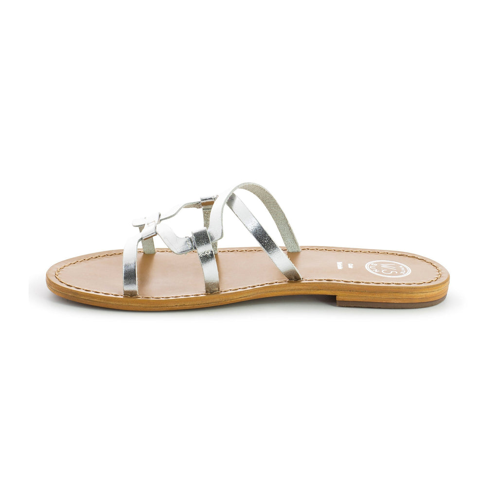 White Sun - Mules Olearia - Argent - Femme